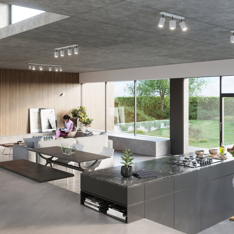 Ceiling lamp steel Merida modern Design GU10