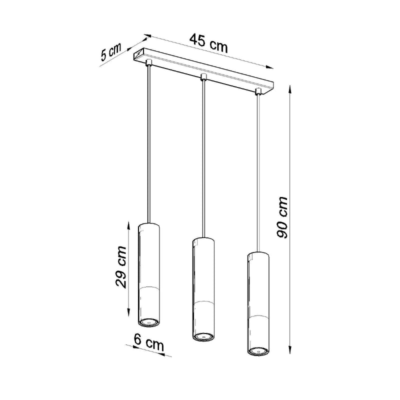 Pendant lamp steel Loopez modern Design GU10