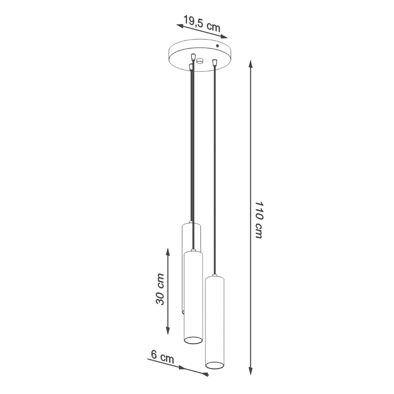 Pendant lamp steel Lagos modern Design GU10