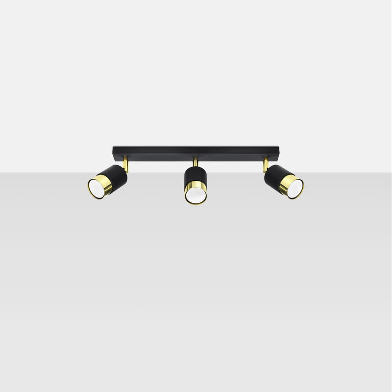 Ceiling lamp steel Nero modern Design GU10