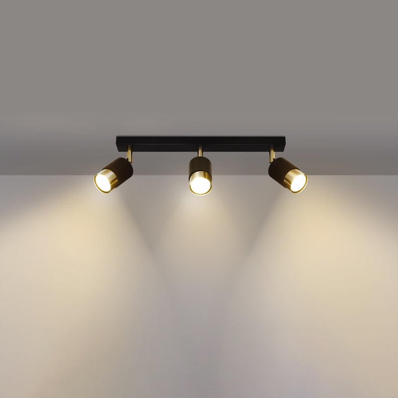Ceiling lamp steel Nero modern Design GU10