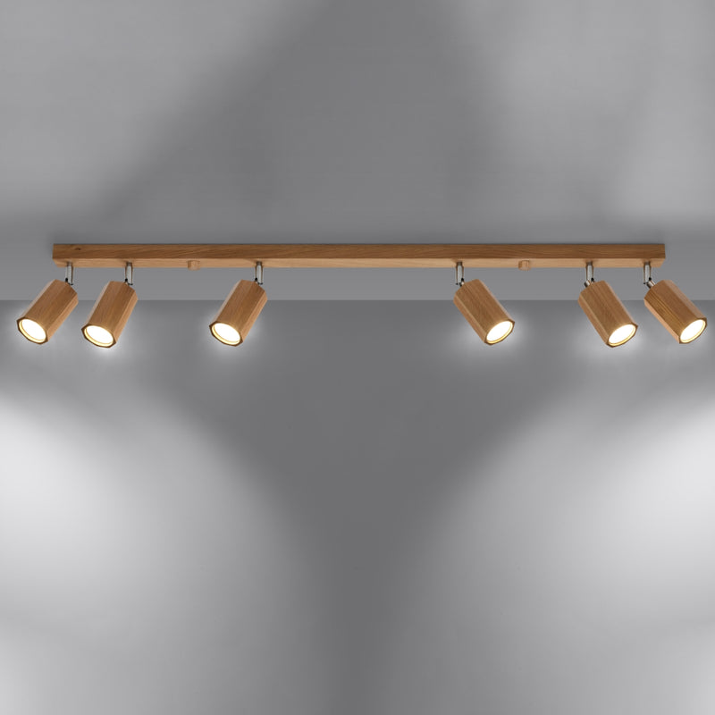 Ceiling lamp wood Zake Scandinavian Design GU10