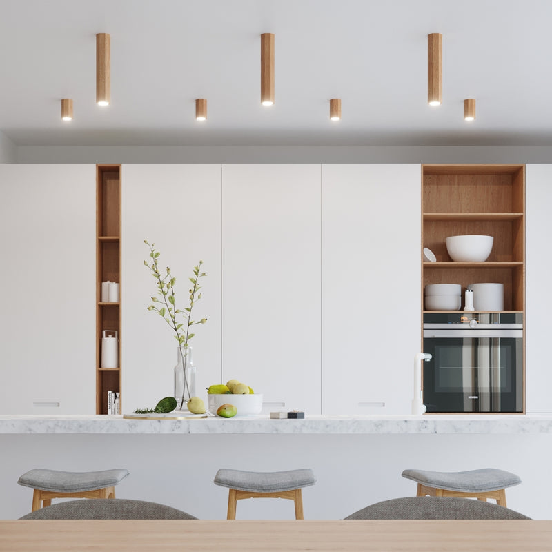 Ceiling lamp wood Zake Scandinavian Design GU10