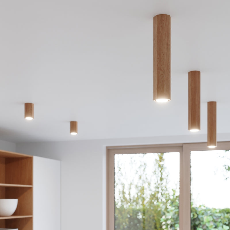 Ceiling lamp wood Zake Scandinavian Design GU10