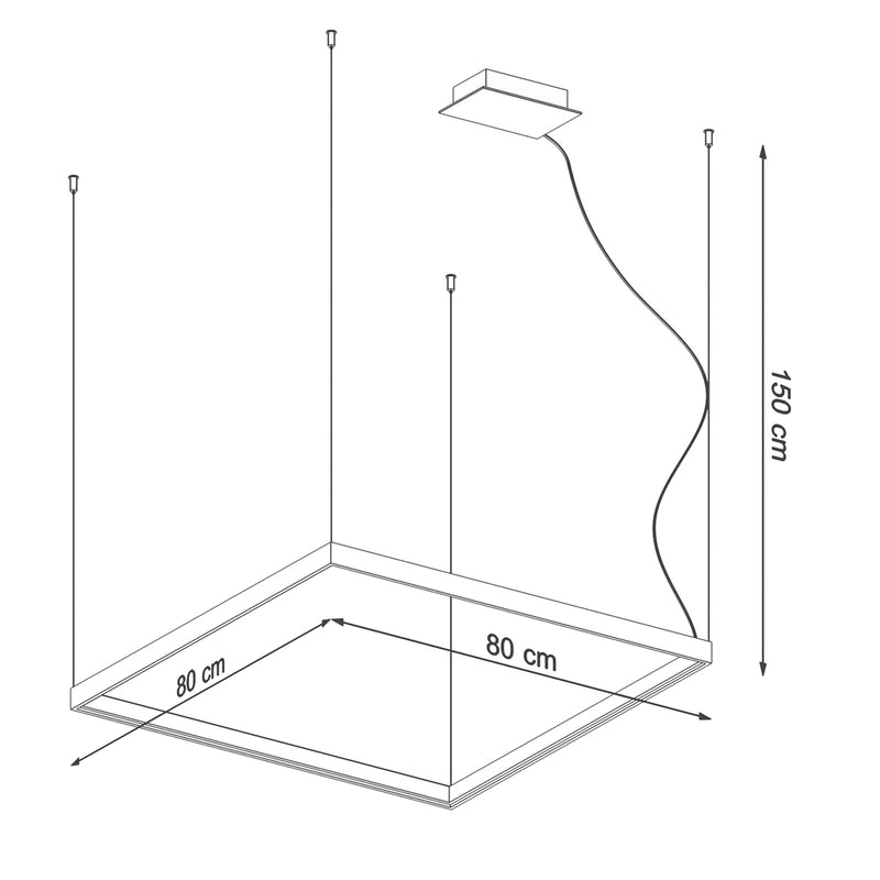 Chandelier aluminum Nelya modern Design LED