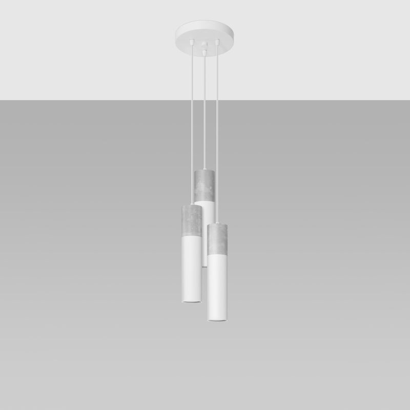 Pendant lamp Steel, concrete Borgio modern Design GU10