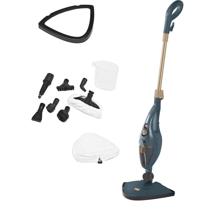Neo Dark Grey & Copper 10 in 1 1500W Hot Steam Mop Cleaner and Hand Steamer