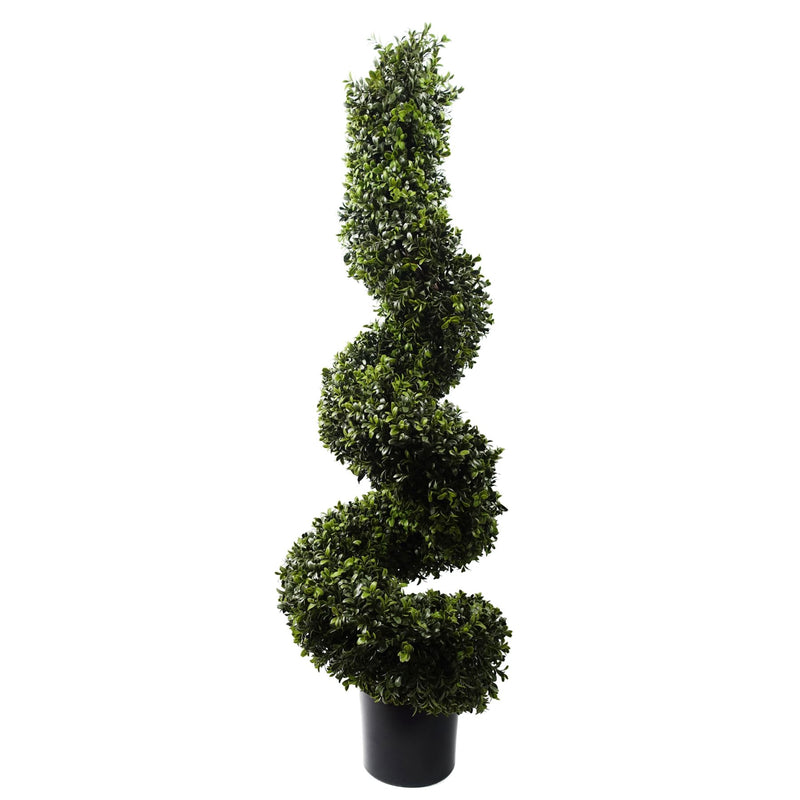 120cm Sprial Boxwood Artificial Tree UV Resistant Outdoor