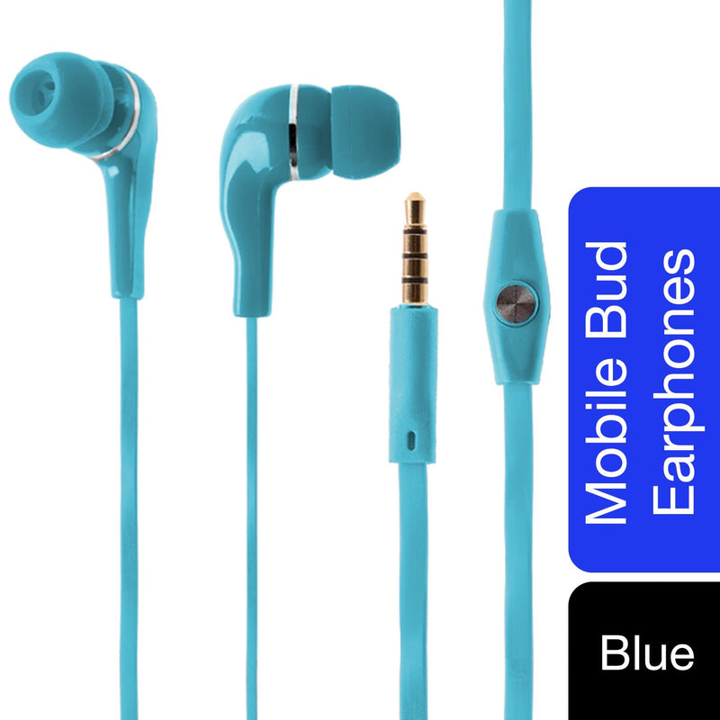 XS20 Mobile Bud Earphones with Mic Blue