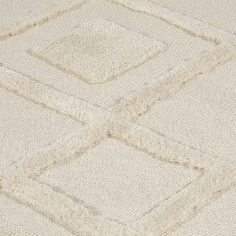Windsor Geo Tufted 120x170cm Cream Rug