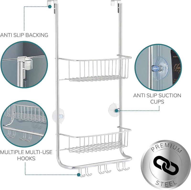 USED Over Door Shower Caddy In Nano Coating
