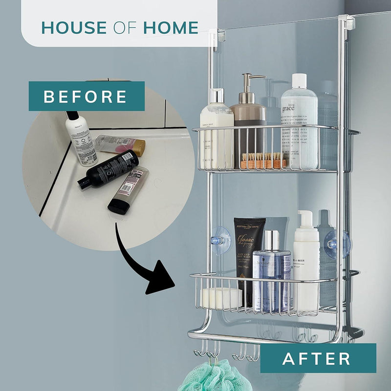 USED Over Door Shower Caddy In Nano Coating