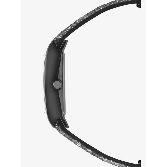 Seksy Rocks® Ladies Watch Grey Case & Leather Strap with Grey Dial 2654