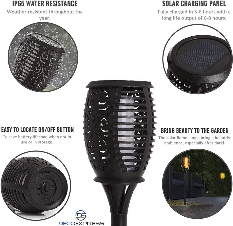 Planet Solar Flame LED Light Sensor Activated