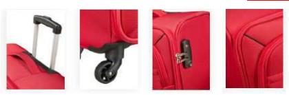 American Tourister 19'' Red Roller Case Cabin Bag P503345