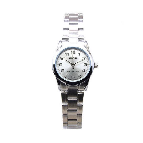 Casio Women's Analogue Stainless Steel Easy Reader Silver Dial Watch - LTP-V001D-7BUDF