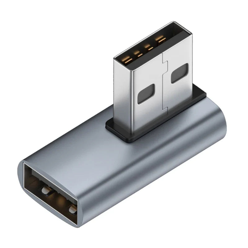 NNBILI 90 Degree Right Angle USB 3.0 Extension Adapter Upward Elbow USB Connector For PC Male to Female Extension Plug Converter