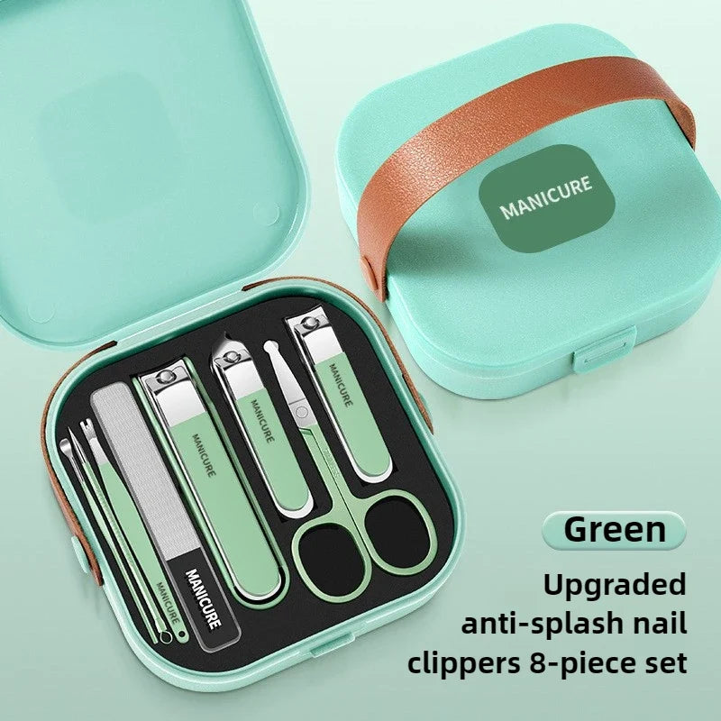‌Manicure Kit Stainless Steel Sharp Durable All in One Nail Tools Portable Nail Clipper Set‌