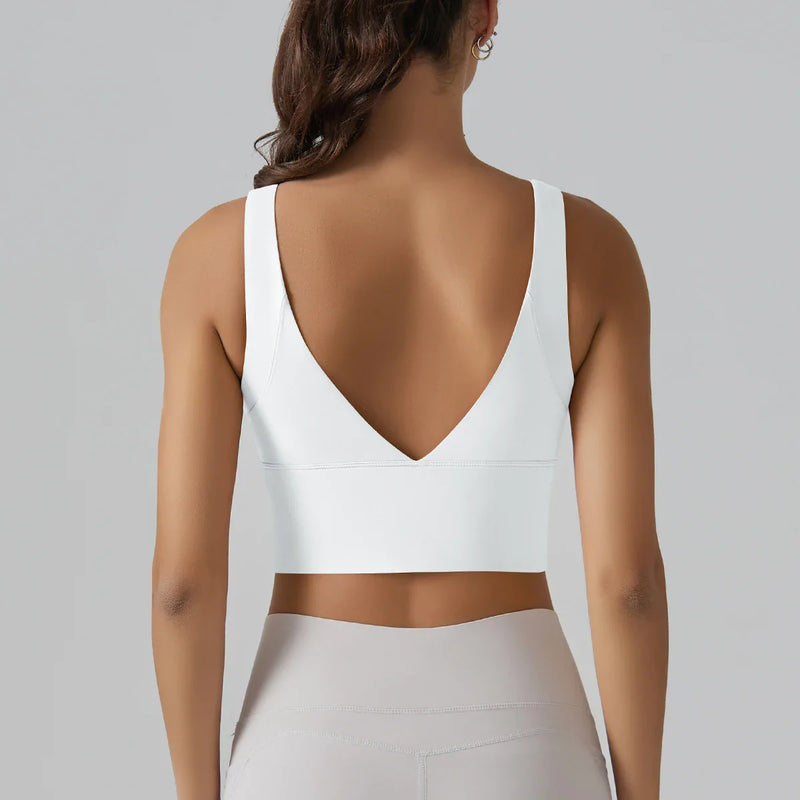 Yoga Bra Underwear Women Summer Shockproof Bra Beautiful Back Sports Running External Wear Training Fitness Yoga Tank Top Bra