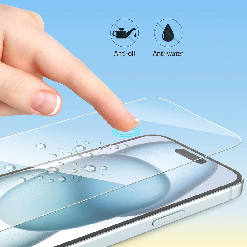 Clear Glass Film For iPhone 15 16 Pro Max Screen Protector For iPhone 11 12 13 14 15 Pro Tempered Glass iPhone13 Mini 16 Plus