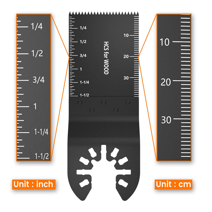 Multitool Blades High Carbon Steel Mix Oscillating Saw Blades Quick Release Oscillating Tool for Wood Plastic Metal Cutting