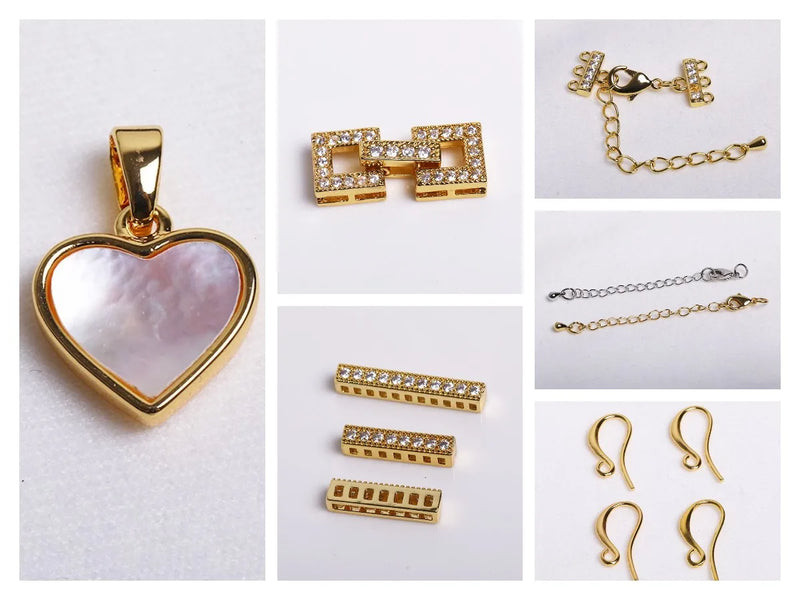 8/10MM 18K Gold Plated Brass Metal Hollow Beads Caps Flower Caps For Beads For DIY Beading Jewelry Making Supplies Wholesale