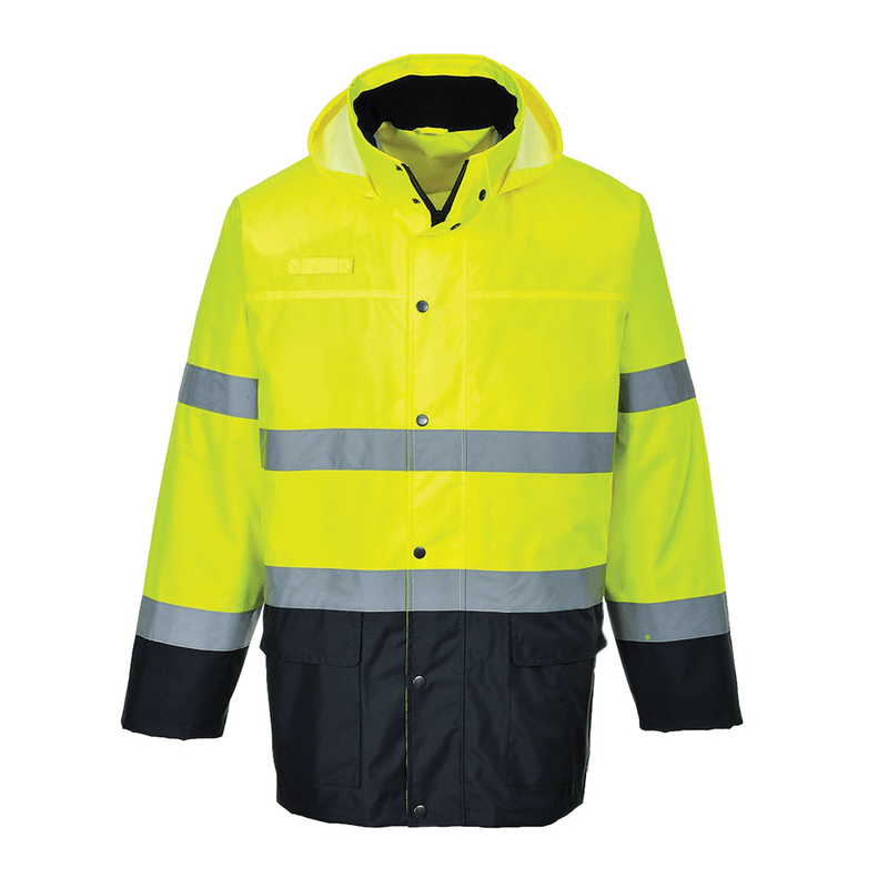 Portwest S166 Hi-Vis Contrast Rain Lite Waterproof Traffic Jacket