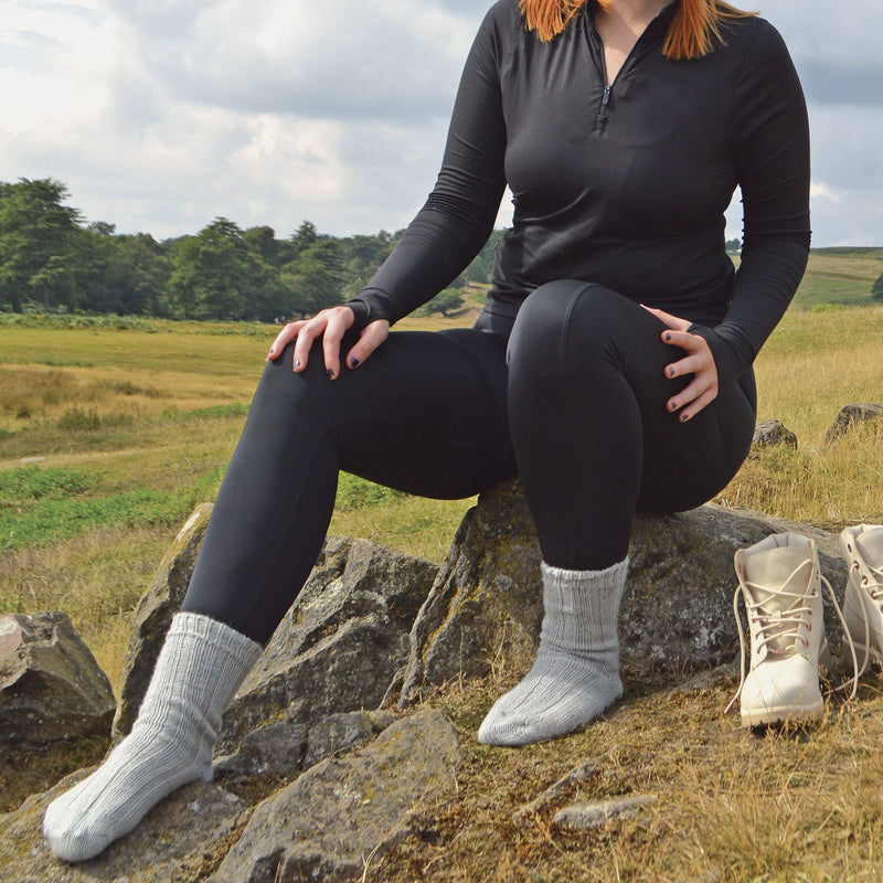 1 Pack Ladies 100% Wool Lightweight Soft Cosy Bed Socks