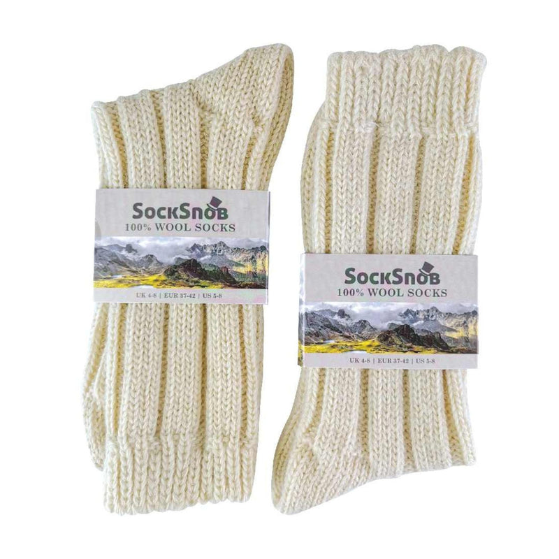 1 Pack Ladies Lightweight Soft Knitted 100% Pure Wool Bed Socks