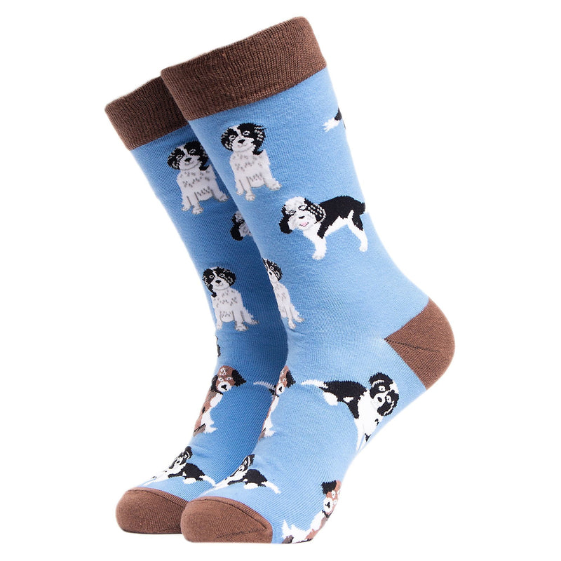 1 Pack Mens & Ladies Novelty Dog Crew Cotton Socks