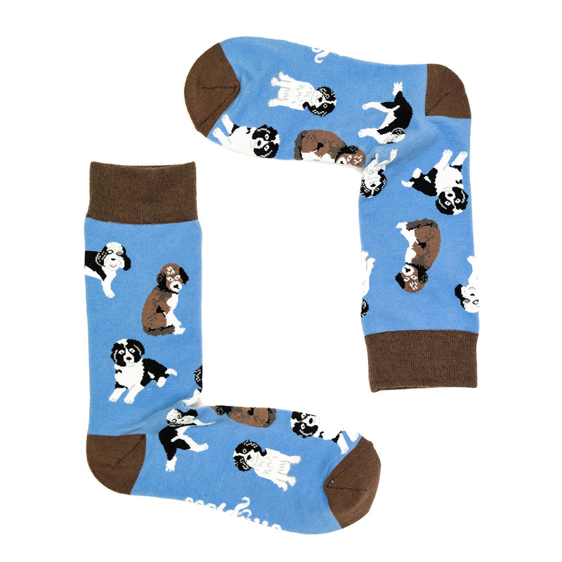 1 Pack Mens & Ladies Novelty Dog Crew Cotton Socks