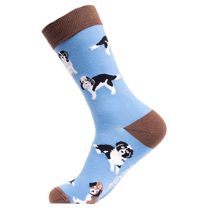 1 Pack Mens & Ladies Novelty Dog Crew Cotton Socks