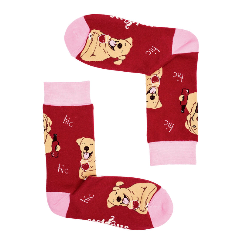 1 Pack Mens & Ladies Novelty Dog Crew Cotton Socks
