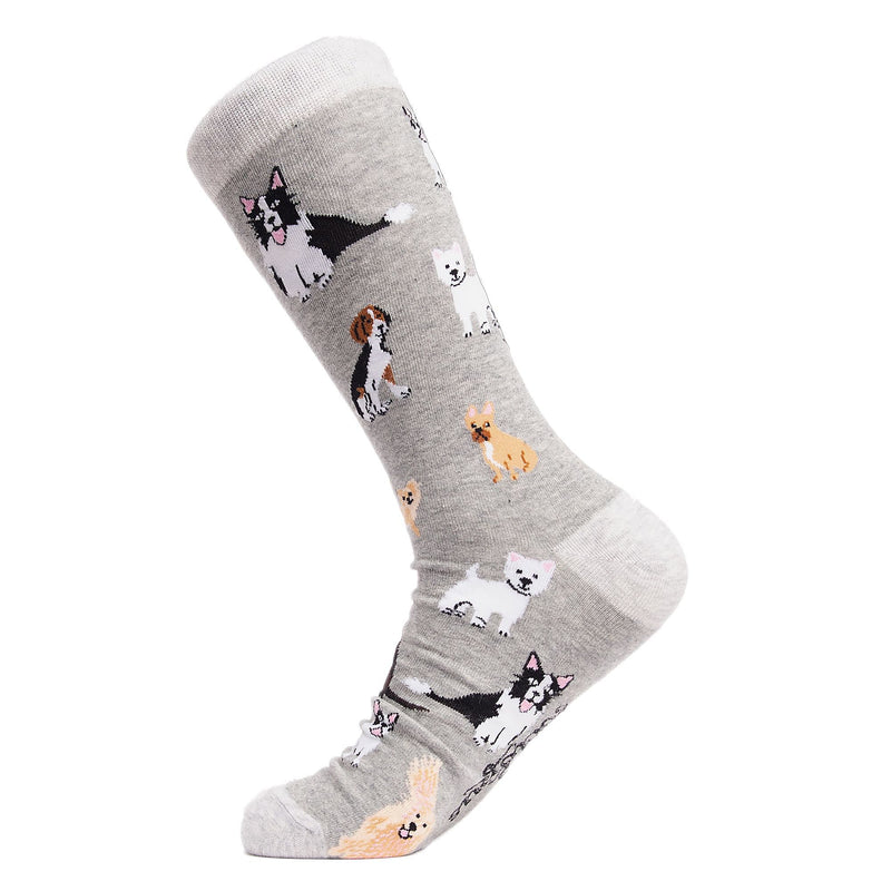 1 Pack Mens & Ladies Novelty Dog Crew Cotton Socks