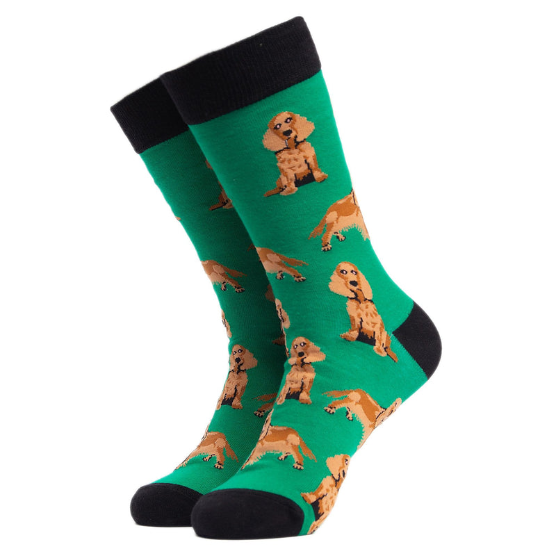 1 Pack Mens & Ladies Novelty Dog Crew Cotton Socks