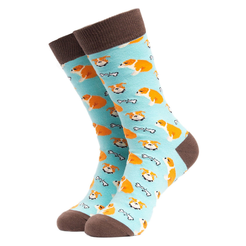 1 Pack Mens & Ladies Novelty Dog Crew Cotton Socks