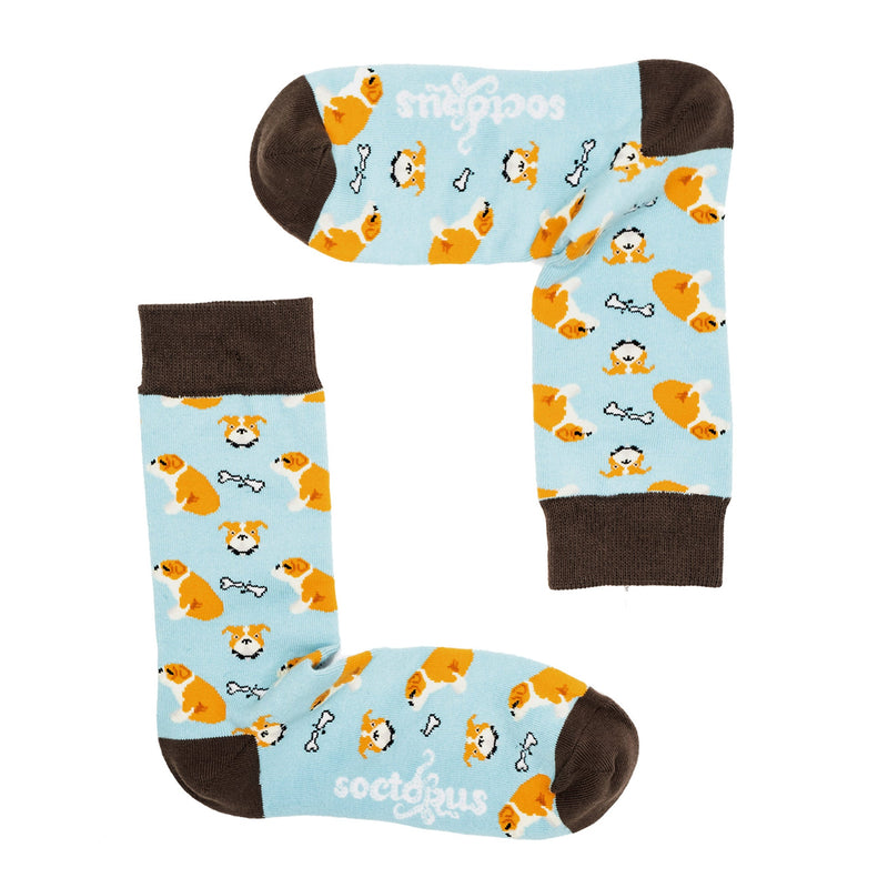 1 Pack Mens & Ladies Novelty Dog Crew Cotton Socks