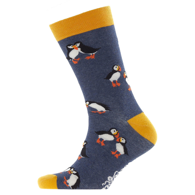 1 Pack Mens & Ladies Bird Pattern Crew Cotton Socks