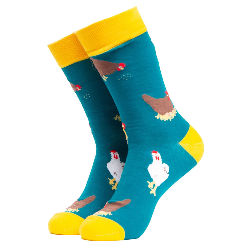 1 Pack Mens & Ladies Bird Pattern Crew Cotton Socks