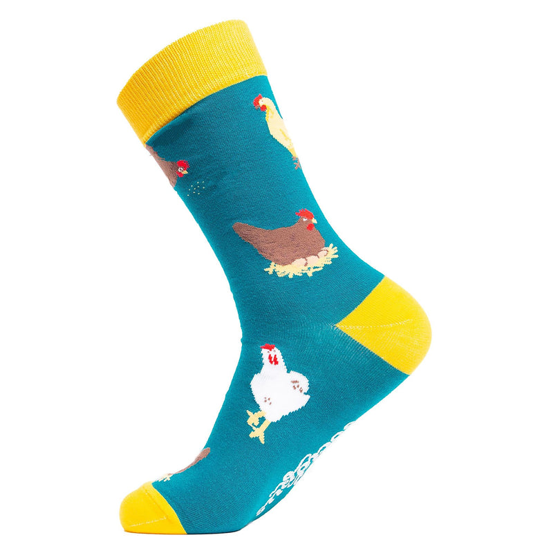 1 Pack Mens & Ladies Bird Pattern Crew Cotton Socks