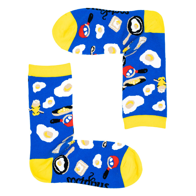 1 Pack Mens & Ladies Food Print Crew Cotton Socks