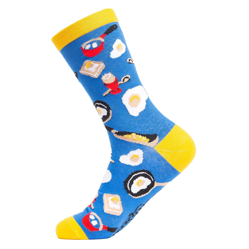 1 Pack Mens & Ladies Food Print Crew Cotton Socks