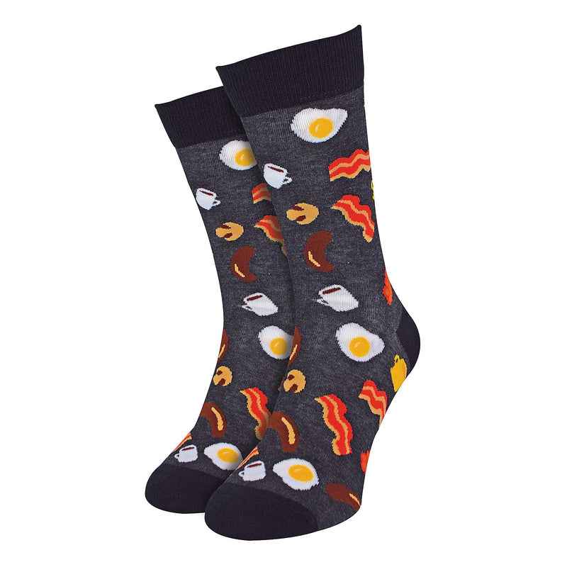 1 Pack Mens & Ladies Food Print Crew Cotton Socks