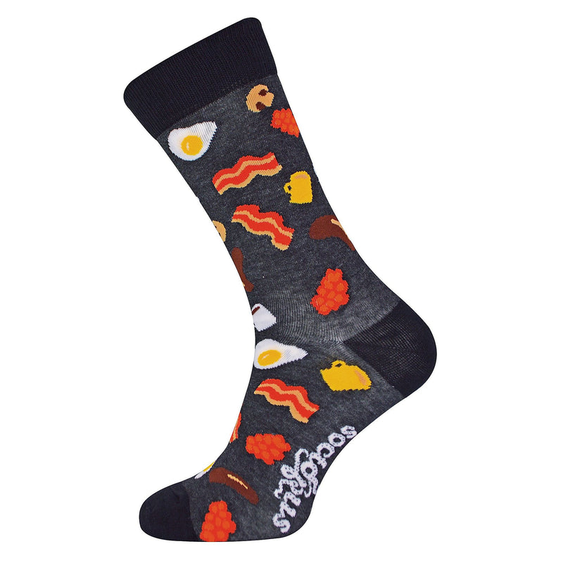 1 Pack Mens & Ladies Food Print Crew Cotton Socks