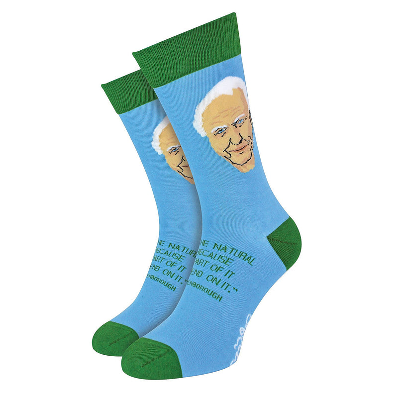 1 Pack Mens & Ladies David Attenborough Crew Cotton Socks
