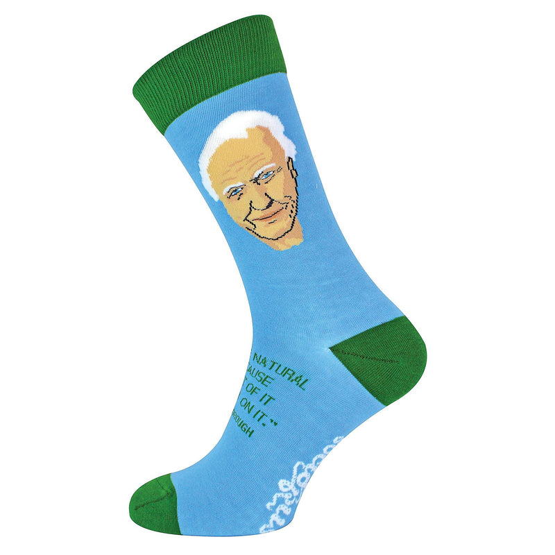 1 Pack Mens & Ladies David Attenborough Crew Cotton Socks