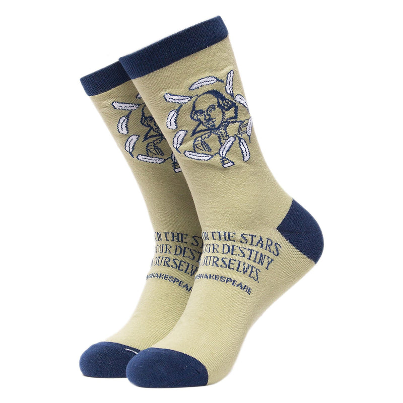 1 Pack Mens & Ladies William Shakespeare Crew Cotton Socks