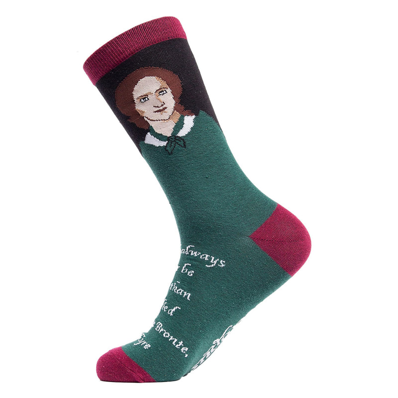 1 Pack Mens & Ladies Charlotte Bronte Crew Cotton Socks