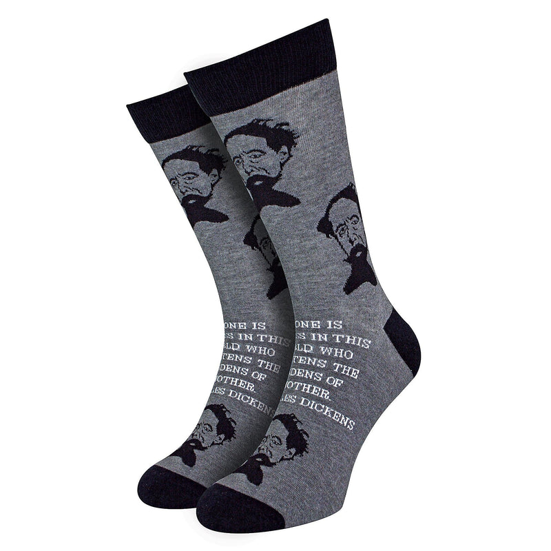 1 Pack Mens & Ladies Charles Dickens Crew Cotton Crew Cotton Socks