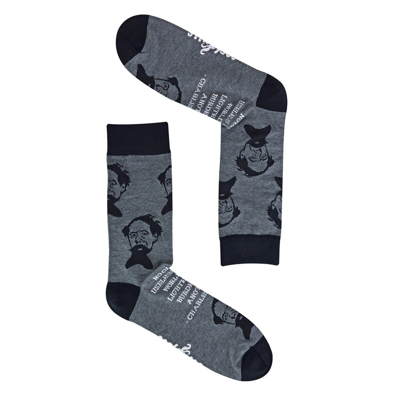 1 Pack Mens & Ladies Charles Dickens Crew Cotton Crew Cotton Socks